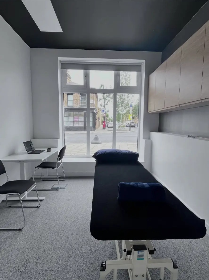 The Pelvic Osteo treatment room in Queen’s Park, London